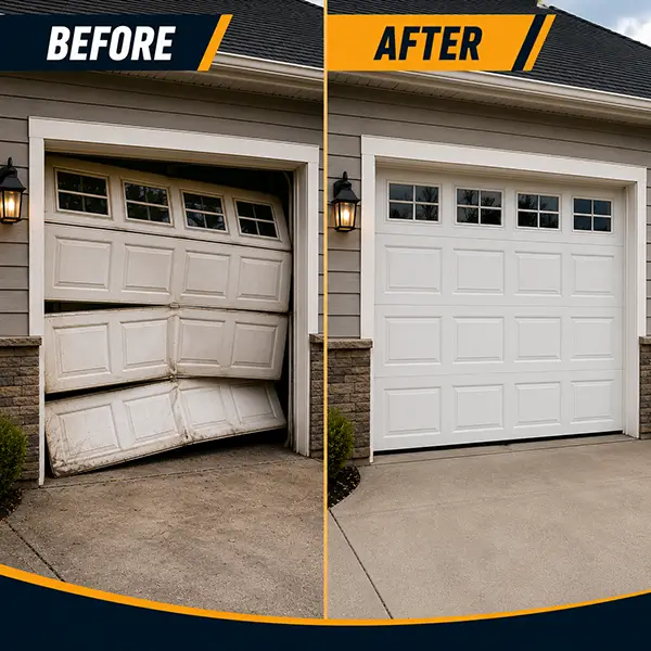 Garage door repair technician providing professional service in Mooresville Indiana