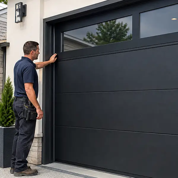 Garage door panel and hinge replacement service in Mooresville Indiana